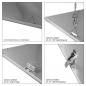 Preview: LED Panel 60x30cm 24W 3000K Rahmen silbern