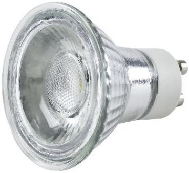 LED Strahler GU10, 1 COB, 3000k, 400lm, 230V/5W, warmweiß