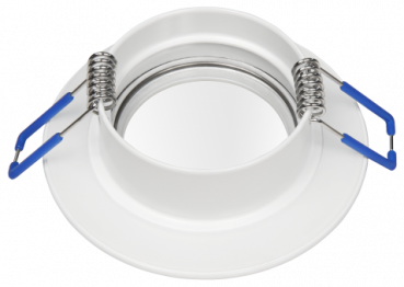 Einbaurahmen rund, Clip-Verschluss, IP44, weiß für Feuchträume, Lochmaß: 60 mm