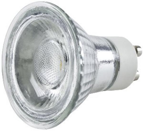 LED Strahler GU10, 1 COB, 3000k, 400lm, 230V/5W, warmweiß